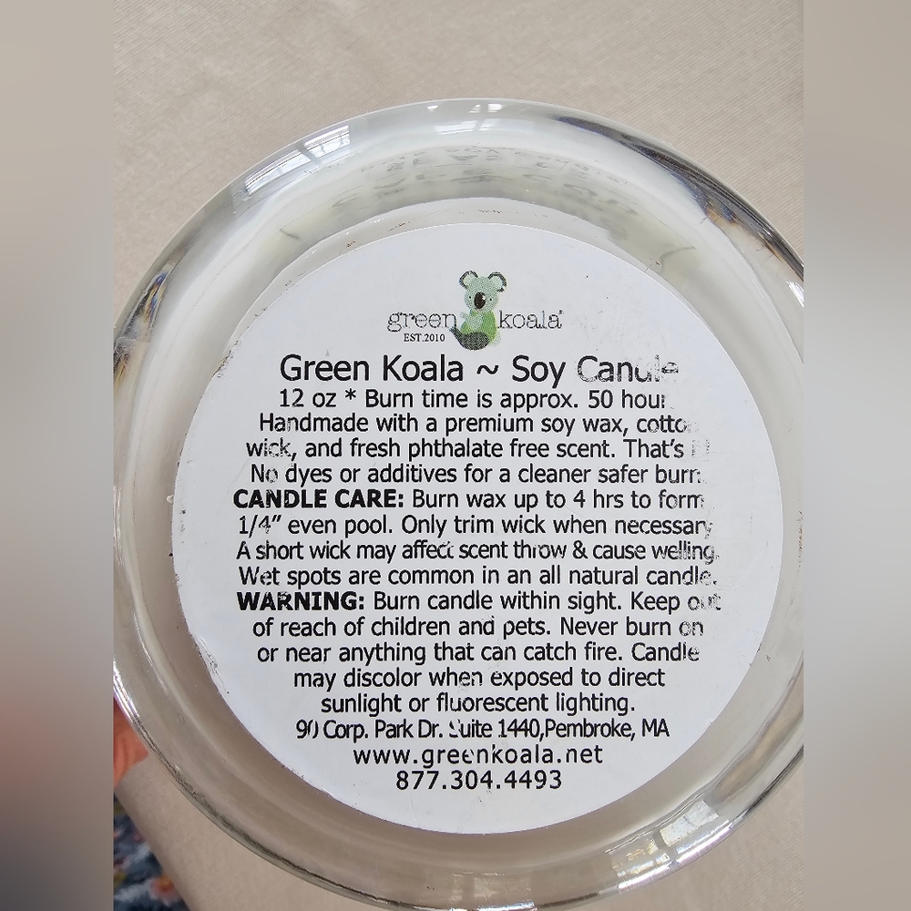 NEW! Green Koala Cape Cod Seaside Soy Candle - Picture 3 of 8